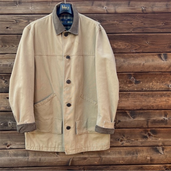 J. Crew Other - SOLD  Mens vintage 90s khaki barn jacket|size Large Tall